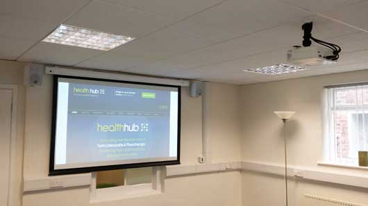 Health-Hub-Projector-Install